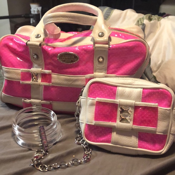 💗Tarina Tarantino Handbag/Clutch set💗 - Picture 1 of 16